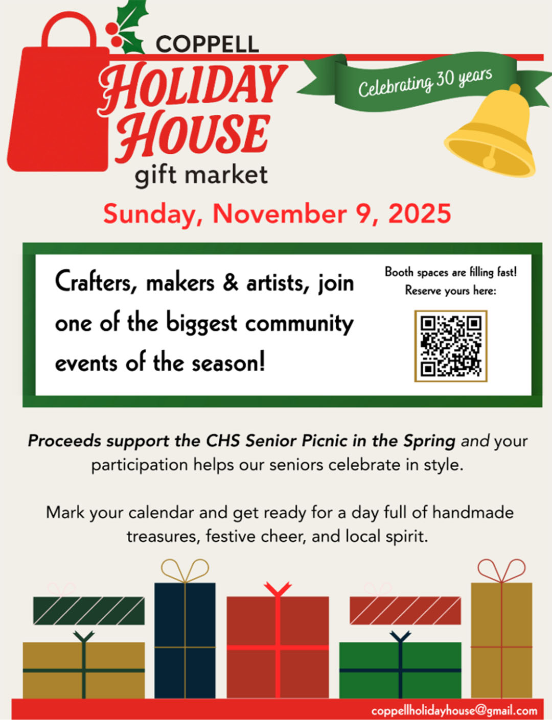 event flyer for Coppell Holiday House, details at link
