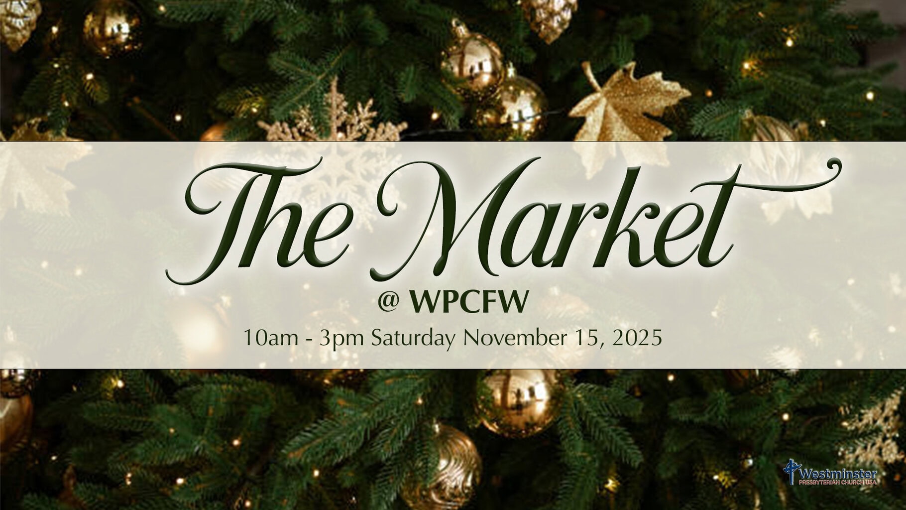 event flyer for the market wpcfw, details at link