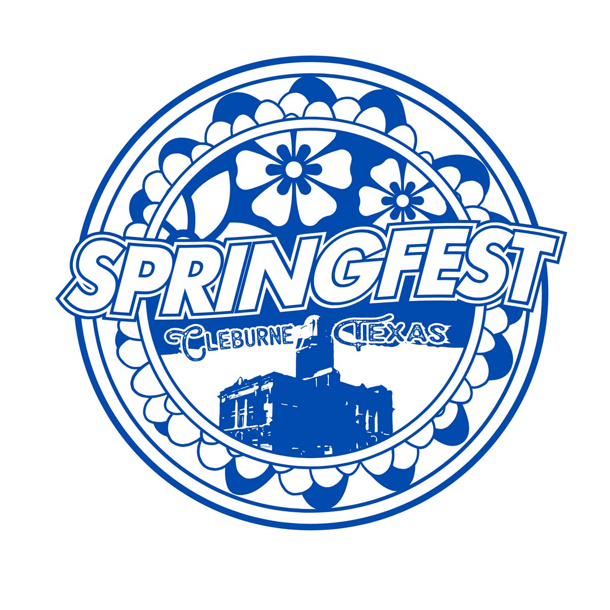 event flyer for cleburne springfest 2026